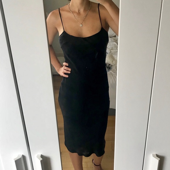 Diane Von Furstenberg Dresses & Skirts - DVF - BLACK SLIP DRESS